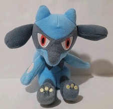 TOMY Pokemon Diamond  Pearl Riolu 7" Sitting Plush Doll Toy 2016