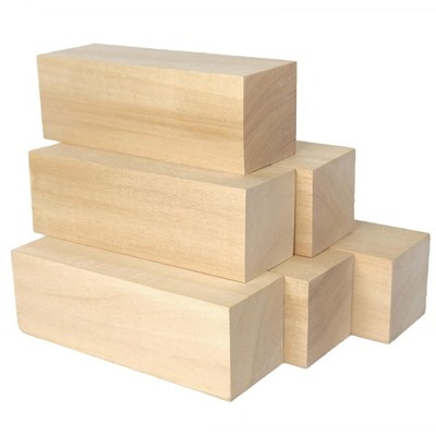 6 PCS Soft Basswood Carving Block Whittling Wood Carving Kit Tool 6x2x2 Inch