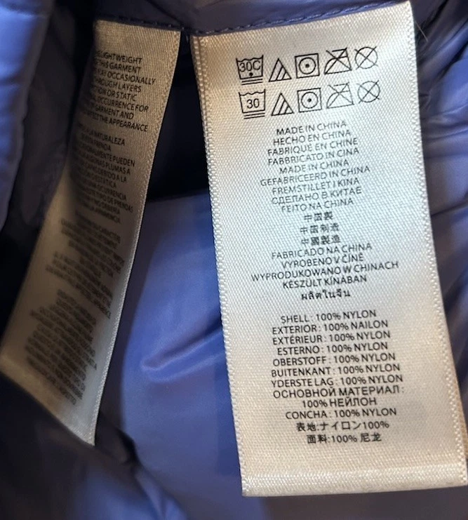 Abrigo chaqueta acolchada acolchada acolchada acolchada acolchada azul mediano Michael Kors MK Foto 4 de 4