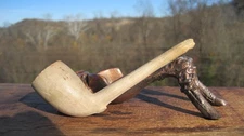 Vintage White Clay Cutty With TD Marking Scotland Smoking Estate Pipe 4.1/4" L