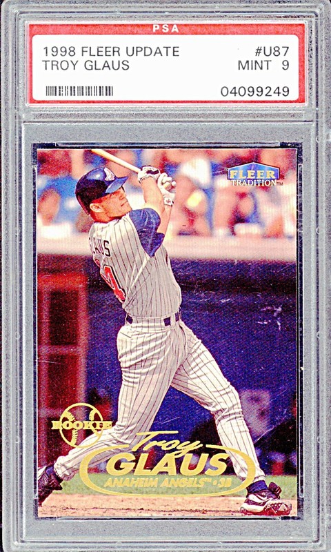 1998 Fleer Tradition Update - Troy Glaus #U87 (RC) PSA 9
