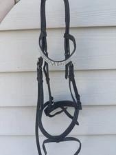 Snaffle Bridle with Reins - with Flash Bridle