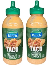 Set of 2 - Hidden Valley Ranch Taco Spicy & Zesty Secret Sauce 12 oz