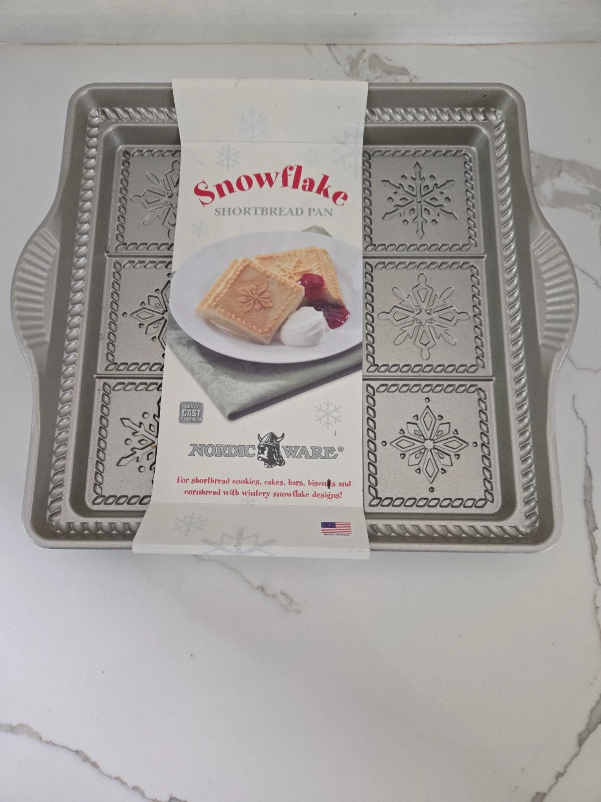 New Nordic Ware Shortbread Baking Pan, It’s Hard To Find! Made In USA!