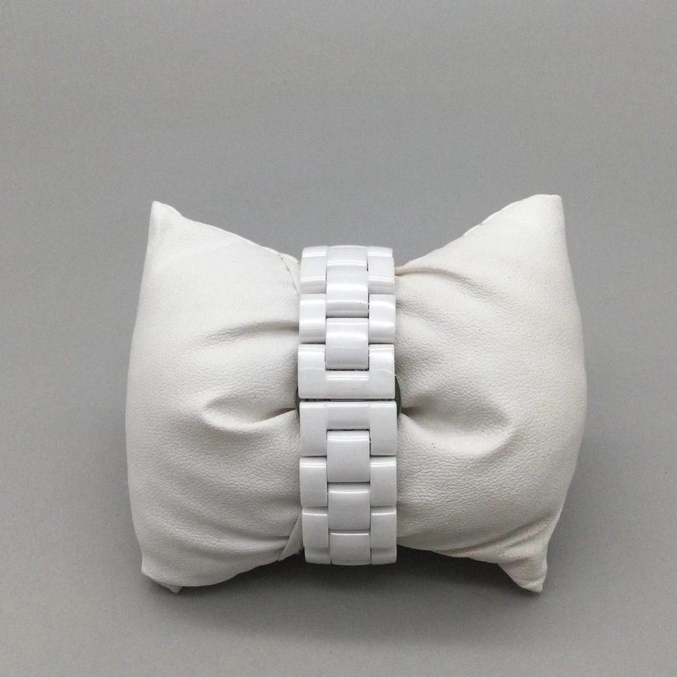 Reloj Anne Klein Mujer 36mm Cerámica Pulsera Bisel Cristal Batería Nueva 5.75" Foto 3 de 4