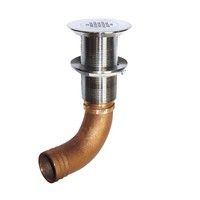 "Groco 1-1/4\" Schlauchstutzen Edelstahl 45 Grad Deckablauf SCUS-1245 Boot Marine"