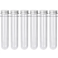 Plastic Test Tubes with Screw Caps 45ml Clear Tubes for Scientific Experiments