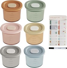 Silicone Baby Food Containers 4 oz Baby Food Stora Jars with