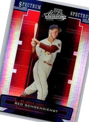 2005 Absolute Silver Spectrum  Red Schoendienst 176 067/150
