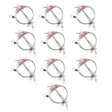 10Pcs Bottom Tackle Rigs Sea Fishing Line Rig Fishing Tackle Tool with Snaps