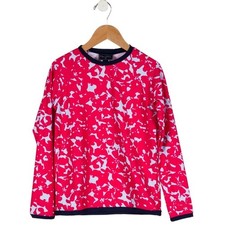 Oscar De La Renta Girls' Kids Printed Rashguard Top Age 10 Floral Swim Surf