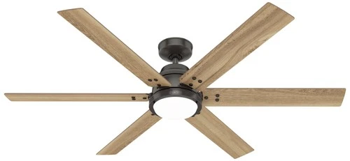 60" Hunter Gravity Noble Bronze LED Smart Ceiling Fan - Picture 2 of 7