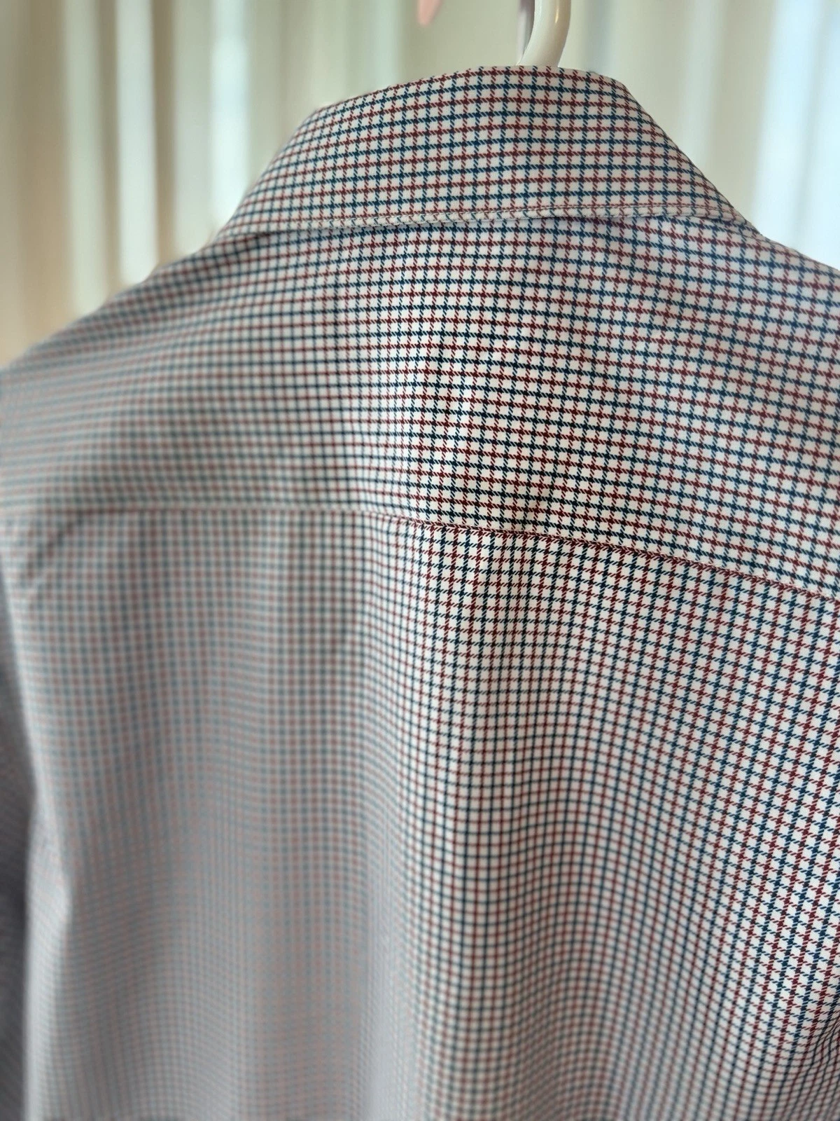 Nautica Men’s Small S Plaid Check Button Down Shirt Red Navy White NWT image 15