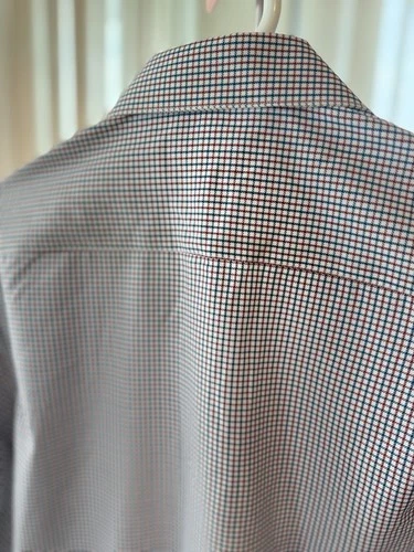 Nautica Men’s Small S Plaid Check Button Down Shirt Red Navy White NWT image 15