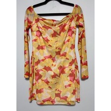 Charlie Holiday Ellidy Floral Mini Dress Size 8 Square Neck Bodycon Vacation