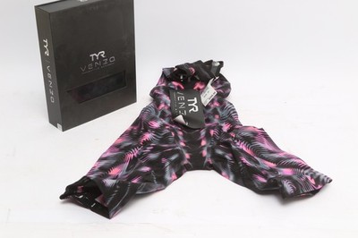 TYR Venzo Genesis Open  Back Tech Swim Suit Color Steel Pink Size 20 VZNOB6A