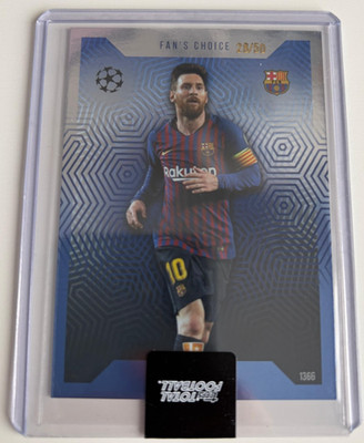 Topps Lionel Messi Total Football Fan's Choice Blue /50