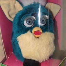 Furby First Generation Dragon Furby Gray Eyes Green Blue Japan Retro Toy