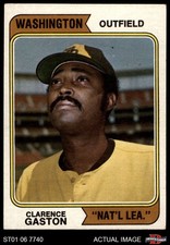 1974 Topps #364 Cito Gaston WASHINGTON NAT'L LEA. NATL LEA VARIATION 4 - VG/EX