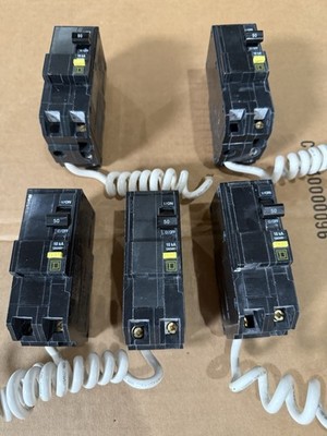 (1) QOB250GFI - Square D - 2p 50 Amp GFCI Circuit Breaker.  NEW PANEL TAKEOUT.