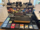 Vintage Atari 2600 Bundle Console CX-2600 6-Switch Wood Grain 11 Games Boxed