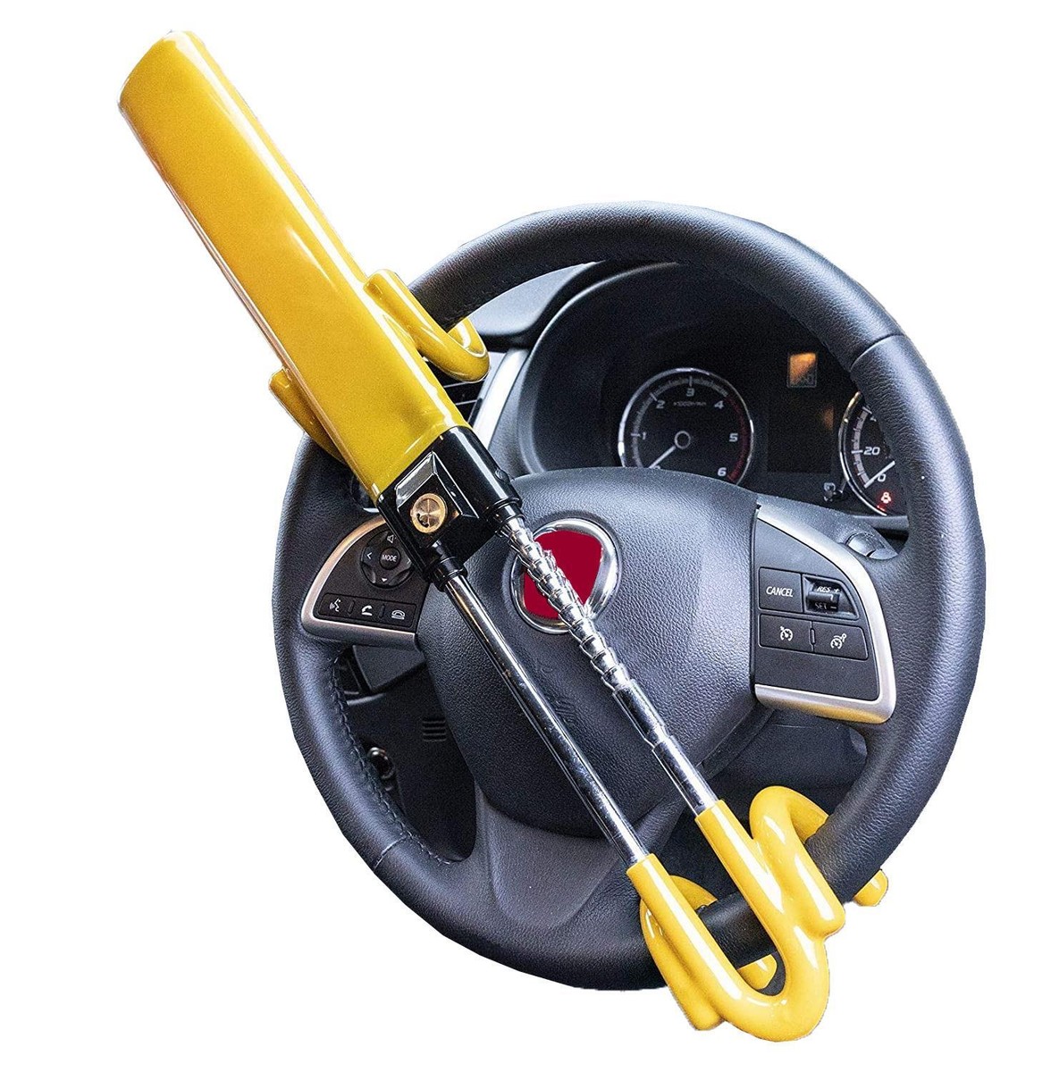 Car Anti Theft Steering Wheel Lock GADLANE Heavy Duty Twin Bar Steering