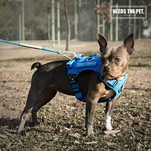 Dog Harness, No-Pull Pet Harness, Adjustable Eva Padded Dog Vest, S Light Grey