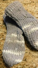 hand knit slipper socks