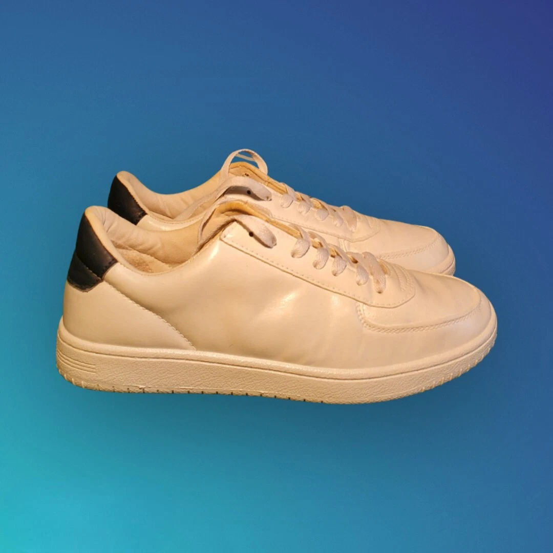 ASOS Athletic Shoes White Leather Tennis Sneakers pre owned unisex