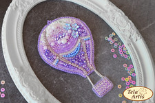 DIY Jewelry Making Beading Kit Pin Balloon Brooch Bead Embroidery Needlepoint