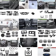 For Ford F150 Raptor 2009-14 Carbon Fiber Center Console Interior Decor Trim Kit