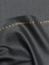 LORO PIANA Suiting Fabric GREY Super 150s Mer...