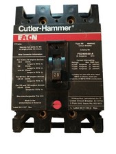Cutler Hammer FS340020A 20A Type FS 3 Pole Circuit Breaker Tested