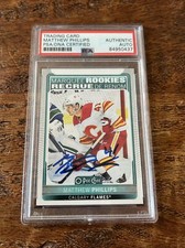 Matthew Phillips IP Signed O Pee Chee RC Card Psa Dna Coa Slab Flames Auto