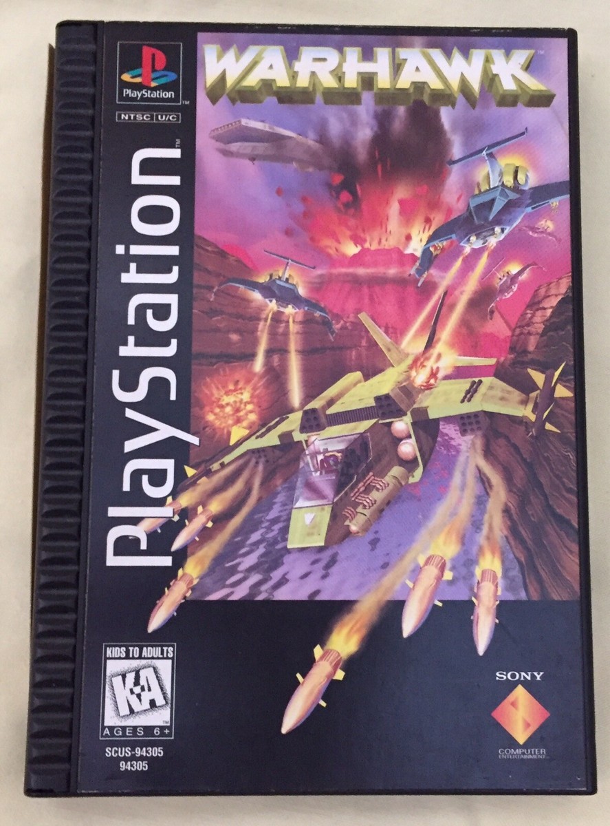 Warhawk Authentic Sony PlayStation 1 PS1 Game w/Long Box