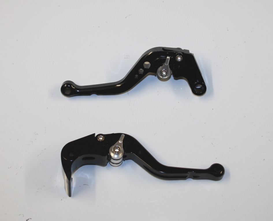 Leviers moto courts de frein embrayage Yamaha MT10 noir titane
