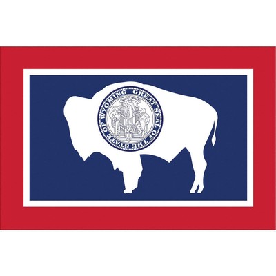 ANNIN FLAGMAKERS 146160 Wyoming State Flag,3x5 Ft 2NEP5
