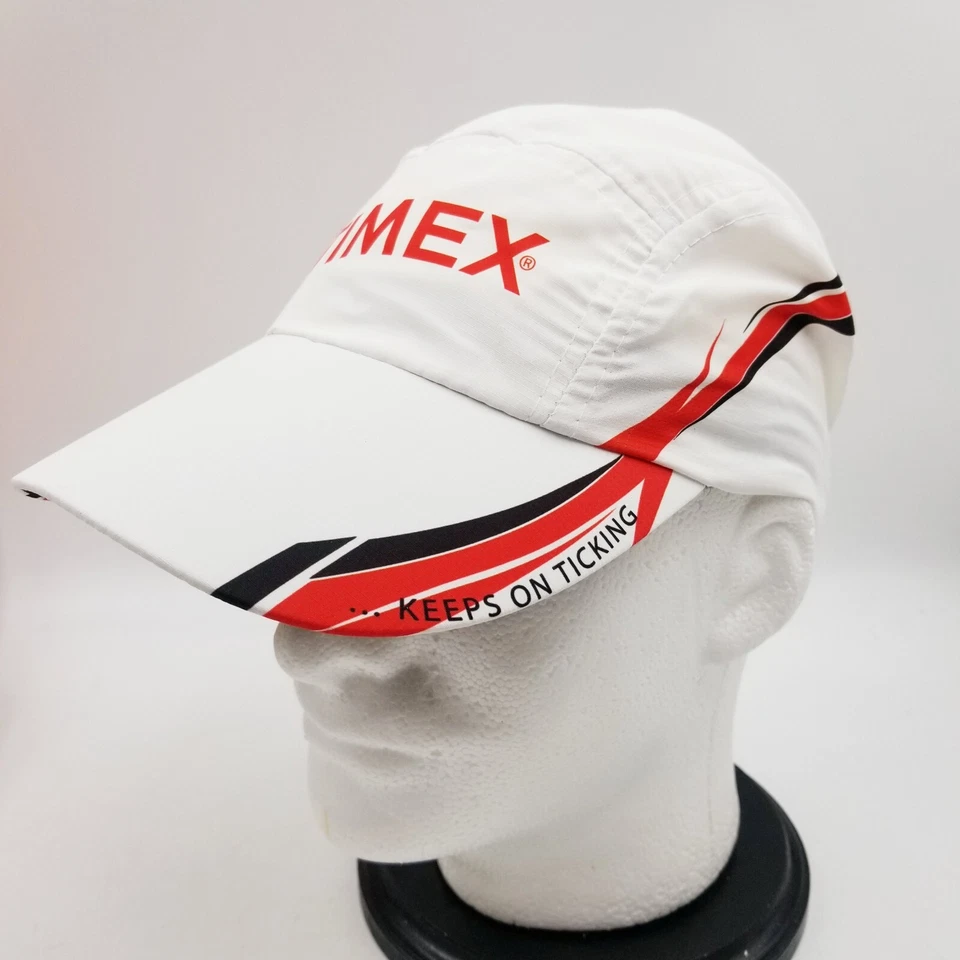 复古 Timex "Keeps On Ticking" 帽子 头巾 骑行 跑步 白色 帽子 罕见 — 第 2/4 张图片
