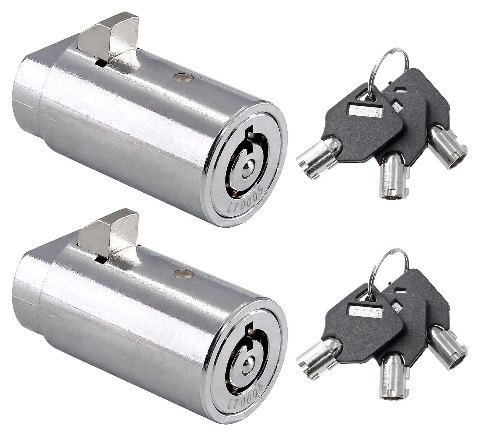 2 Sets High Security Vending Machine Lock and Key Soda Candy Machine ...