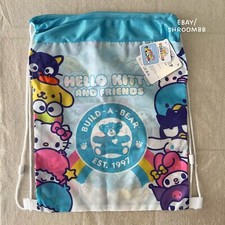     Hello Kitty  Friends Build A Bear Workshop Drawstring Bag Carrier IN HAND  
