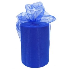 Royal Blue Tulle for Weddings, Decoration - 6" x 100 Yards, 4th of July, DIY