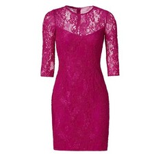 Carmen Marc Valvo Botanical Berry Sheath dress. Size 2