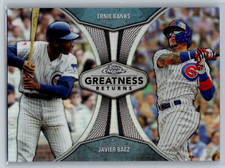 2019 topps chrome baseball ernie banks javier baez greatness returns GRE-14