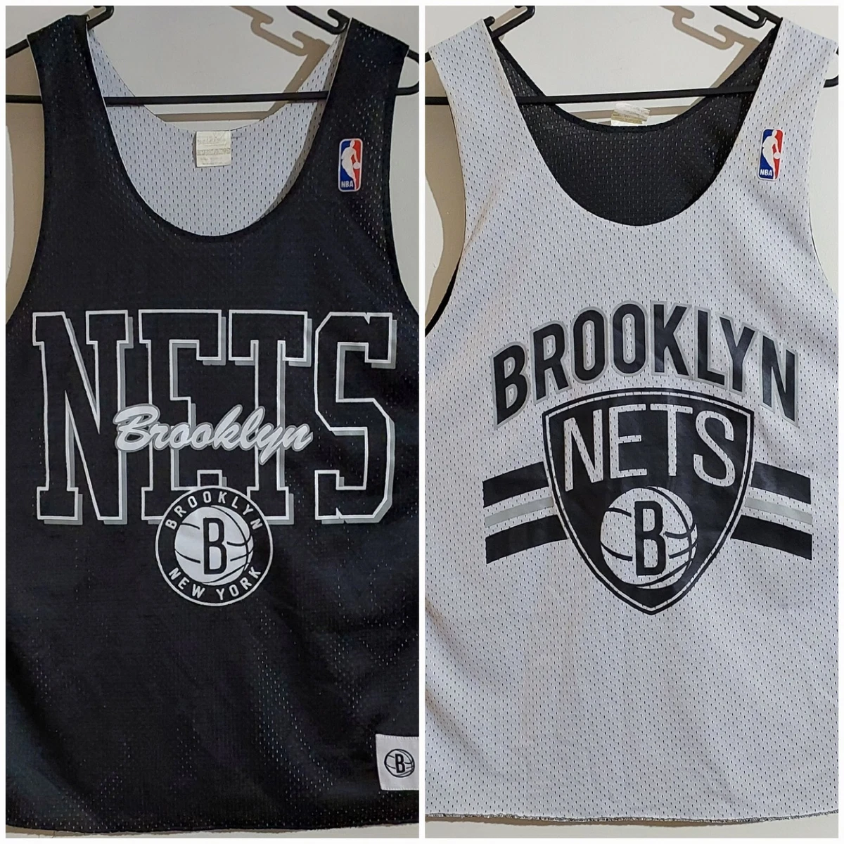 Mitchell u0026 Ness BROOKLYN NETS NBA Basketball Reversibl Training Jersey -  Medium | eBay