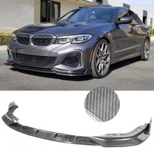 Carbon Fiber For BMW 3 series G20 M340I M-SPORT 19-2021 Front Bumper Lip Spoiler
