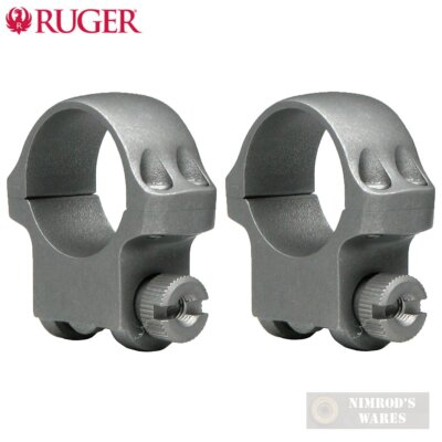 Ruger 30mm Medium SCOPE RINGS (2) Matte Black 4B30HM 90321 FAST SHIP