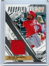 2019 Panini Elite Extra Edition Prospect Materials Black Taylor Trammell #PM-TT