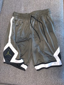 olive green jordan shorts