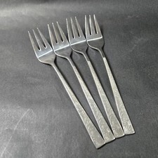 WM Rogers Deluxe Futura Salad Forks Qty 4 Tex...