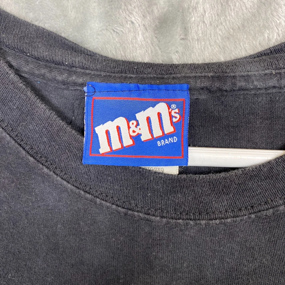 Camiseta De Colección Y2K M&M Candy Hersey Chocolate Vampiro Momia Negra 2XL Foto 3 de 4